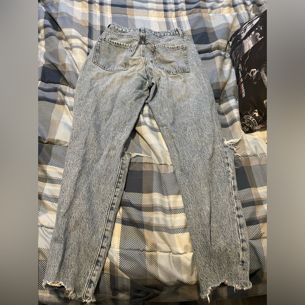 Distressed Blue Jeans - Picture 2 of 3
